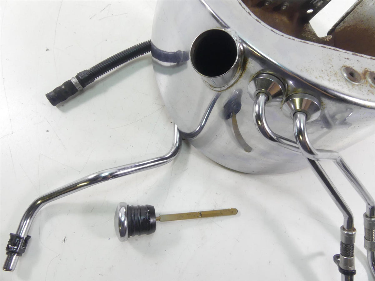 2002 Harley Softail FXSTDI Deuce Chrome Oil Tank Reservoir - Read 62498-00A {{ shop.shopifyCountryName }} - Mototech271