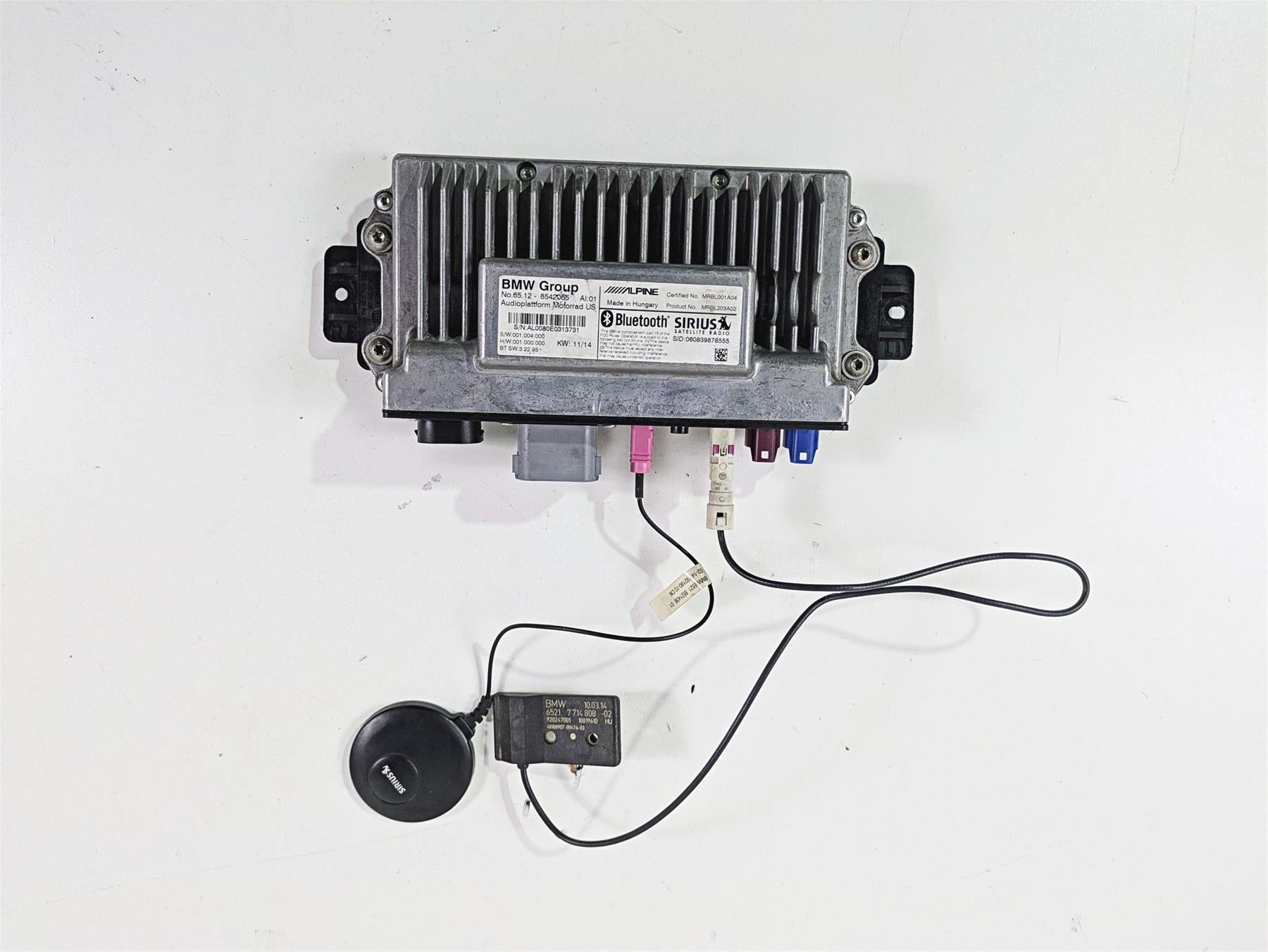 2014 BMW K1600 GTL  K48 Radio Audio Amplifier + Wiring & Antennas 65128542065