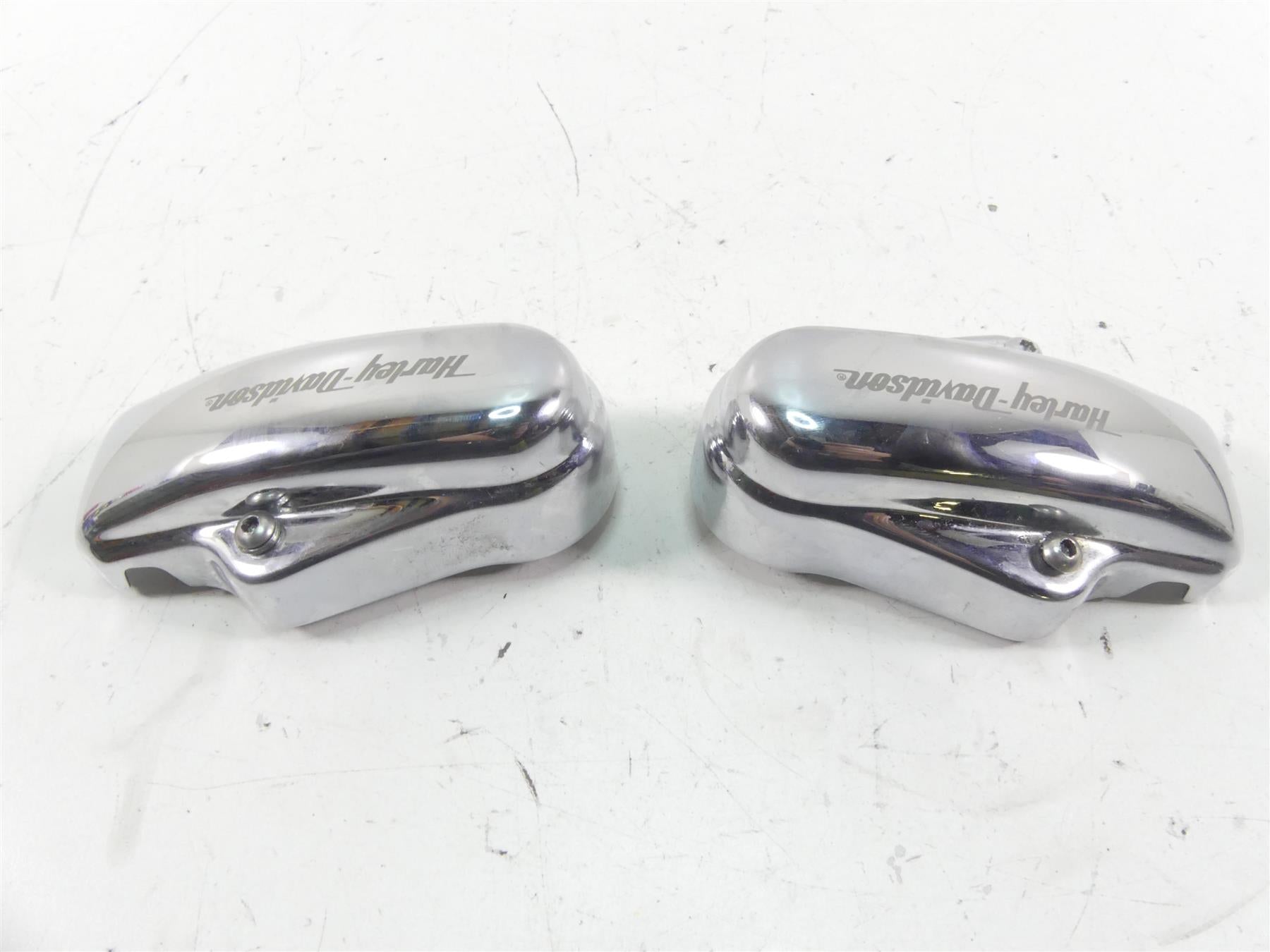 2004 Harley Softail FXSTD SE CVO Deuce Rear Chrome Axle Nut Covers 44500-03B {{ shop.shopifyCountryName }} - Mototech271