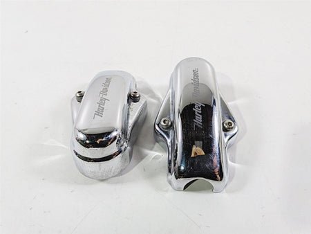 2005 Harley Softail FLSTFSE CVO Fat Boy Rear Chrome Axle Covers 44501-03 44500-03-Mototech271