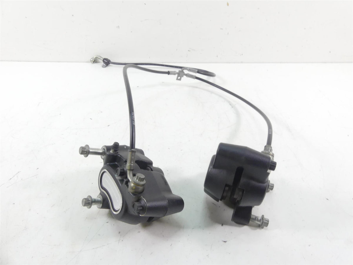 2009 Harley FXDF Dyna Fat Bob Front Brake Caliper & Line Set 44046-08 44487-08 {{ shop.shopifyCountryName }} - Mototech271