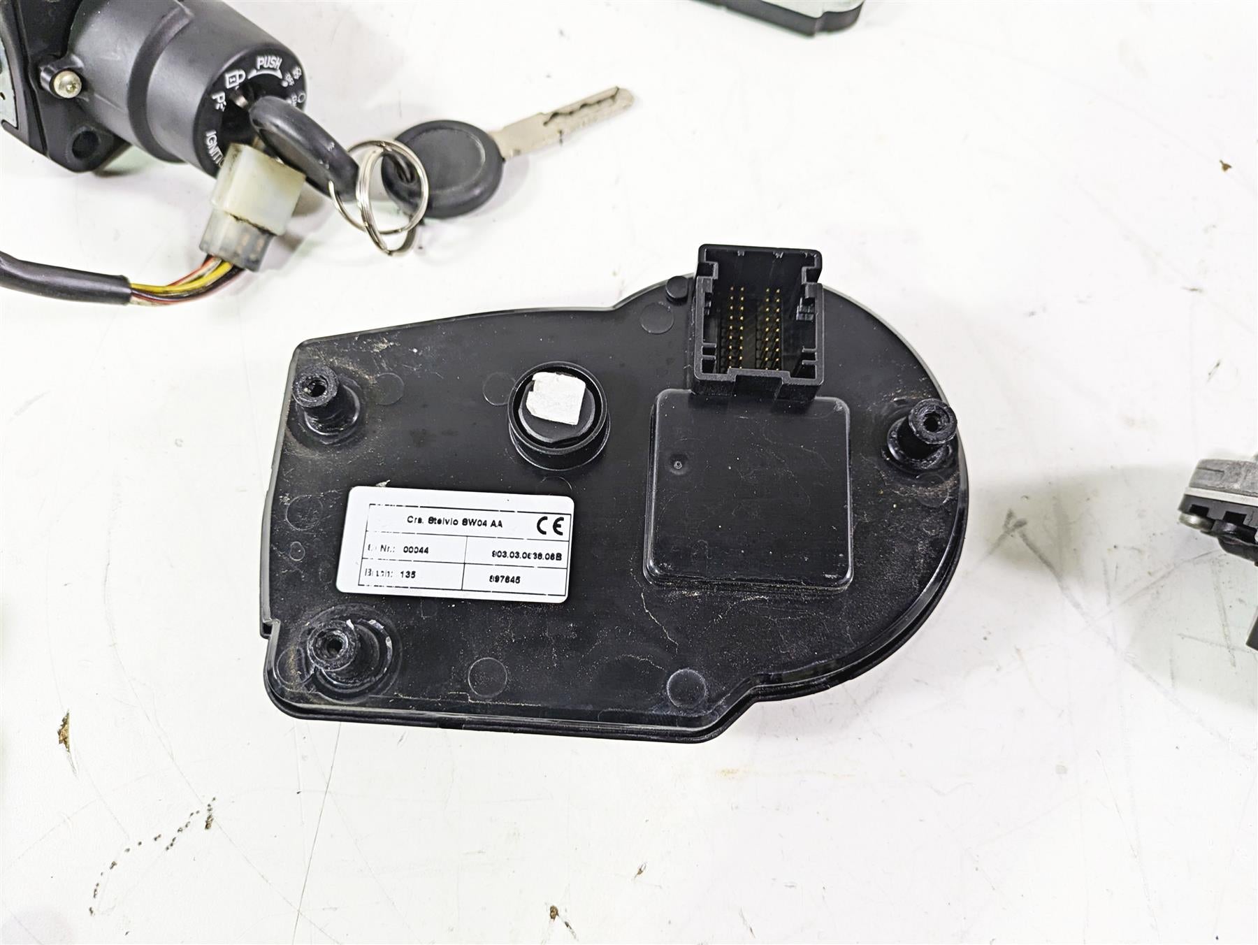 2016 Moto Guzzi Stelvio 1200 8V NTX Speedo Ignition Switch Key Lock 36k 897645 {{ shop.shopifyCountryName }} - Mototech271