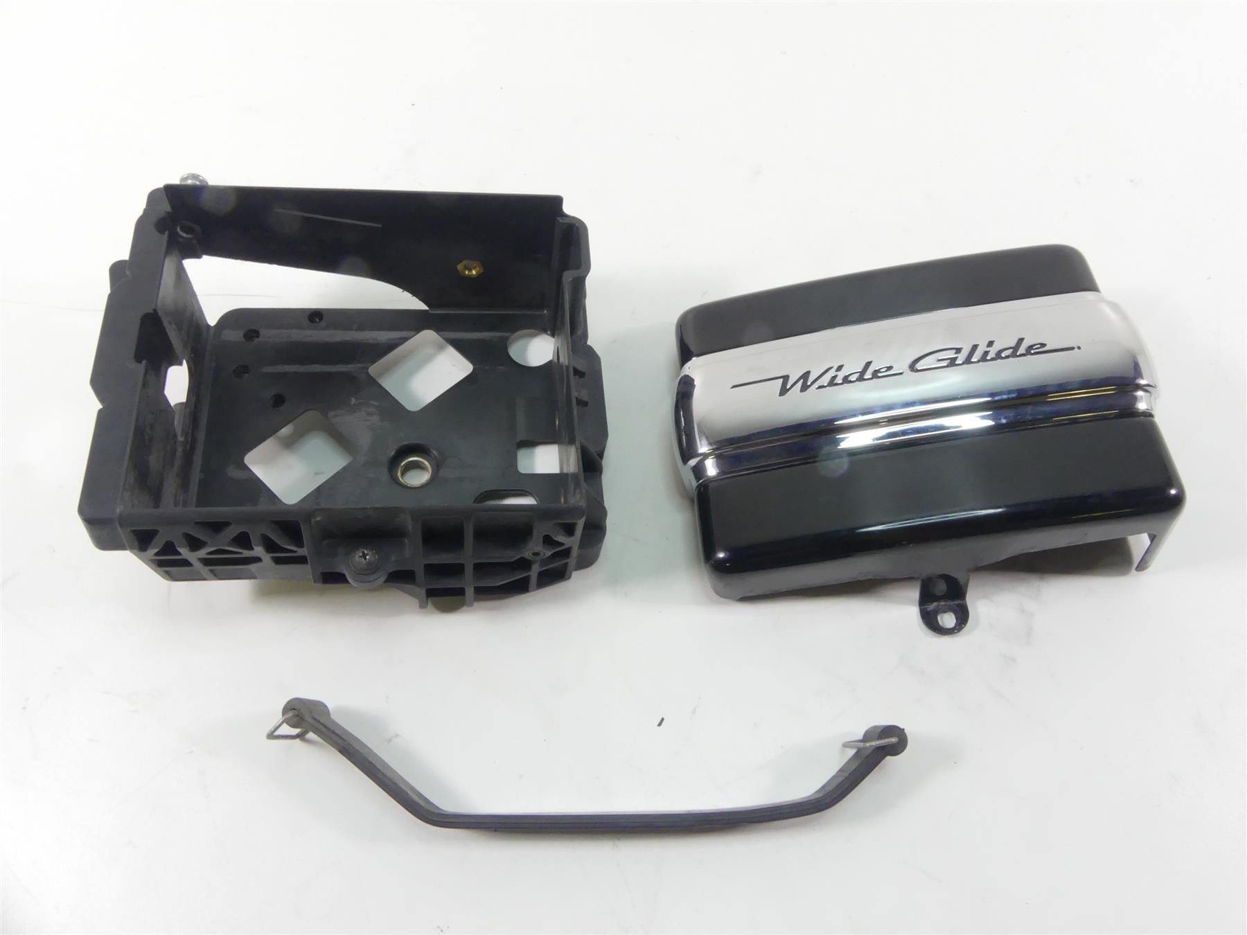 2013 Harley FXDWG Dyna Wide Glide Right Battery Tray & Cover 70379-06B 66366-06 {{ shop.shopifyCountryName }} - Mototech271