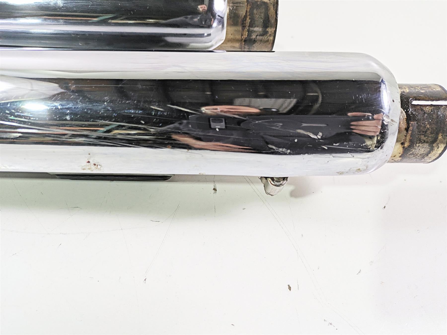 2014 Harley FLS Softail Slim Vance Hines Twin Slash 3" Slip On Muffler READ 16341 {{ shop.shopifyCountryName }} - Mototech271