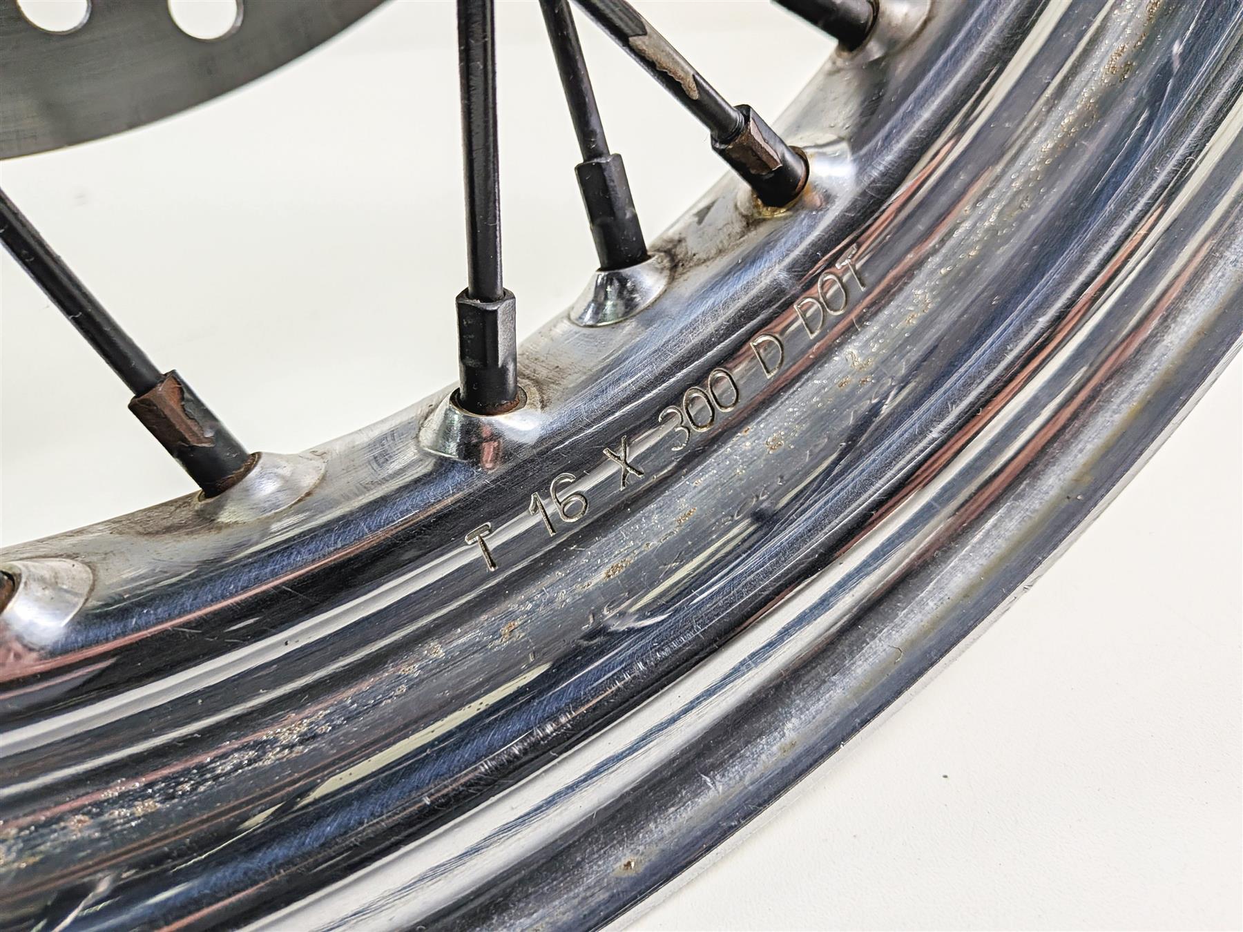 1996 Harley FLSTC Softail Heritage Rear Wheel Rim 16x3 40975-86 {{ shop.shopifyCountryName }} - Mototech271