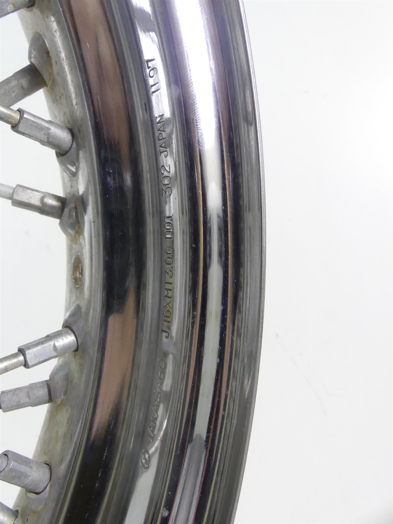 1998 Kawasaki VN800 Vulcan Straight Rear Rim Wheel Takasago 16x3 41025-0049 {{ shop.shopifyCountryName }} - Mototech271