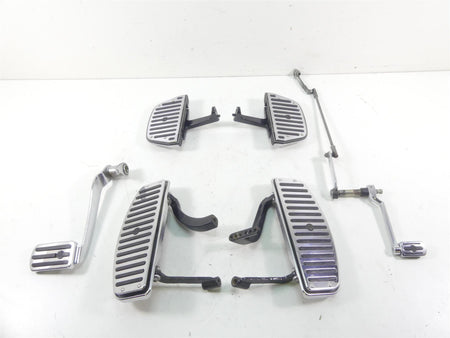 2002 Harley Touring FLHRCI Road King Chrome Floor Board Shifter Brake Pedal Set {{ shop.shopifyCountryName }} - Mototech271