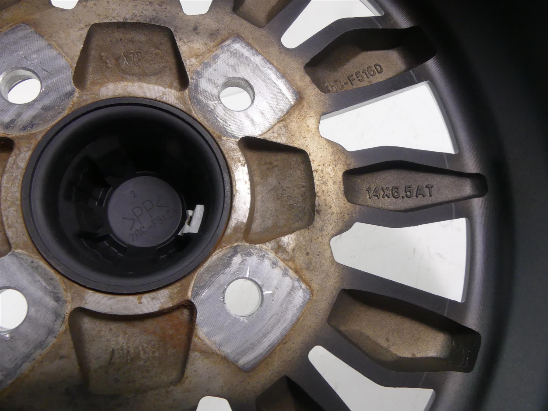 2017 Yamaha YXZ1000R EPS SS Straight Right Front Wheel Rim 14x6.5 2HC-F516D-00 {{ shop.shopifyCountryName }} - Mototech271