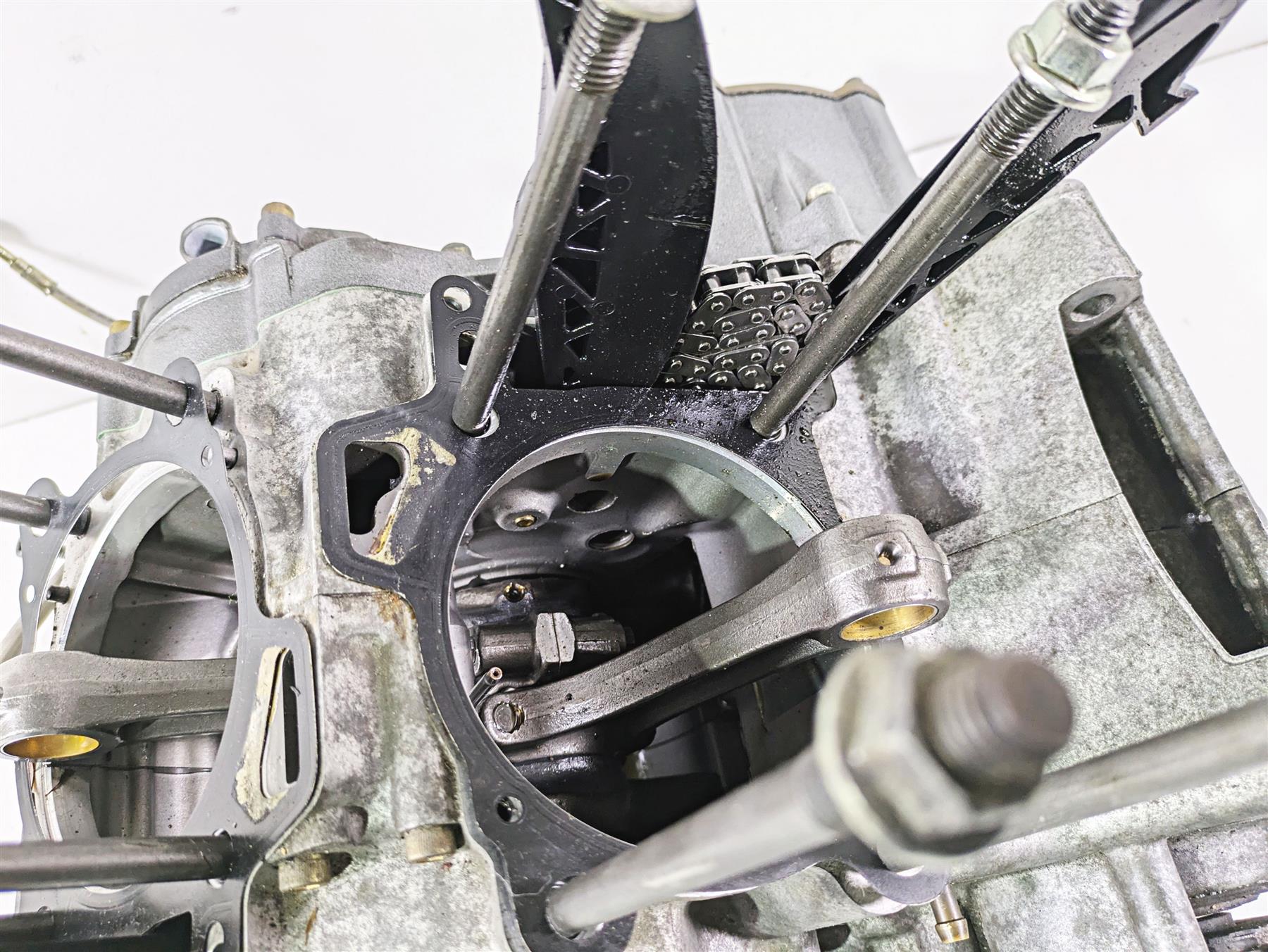 2008 Aprilia RSVR 1000 Factory Crankcase Lower Bottom End Motor AP0296961 {{ shop.shopifyCountryName }} - Mototech271