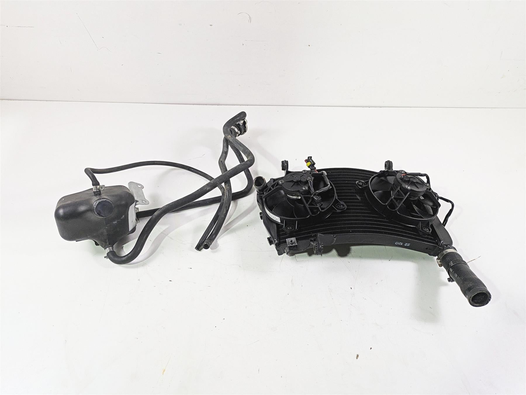 2012 Ducati Streetfighter 848 Upper Radiator Fans Reservoir Hoses 54840831A {{ shop.shopifyCountryName }} - Mototech271