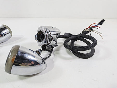 2008 Harley FXDSE CVO Dyna Left & Right Chrome Hand Control Switch 71682-06A-Mototech271