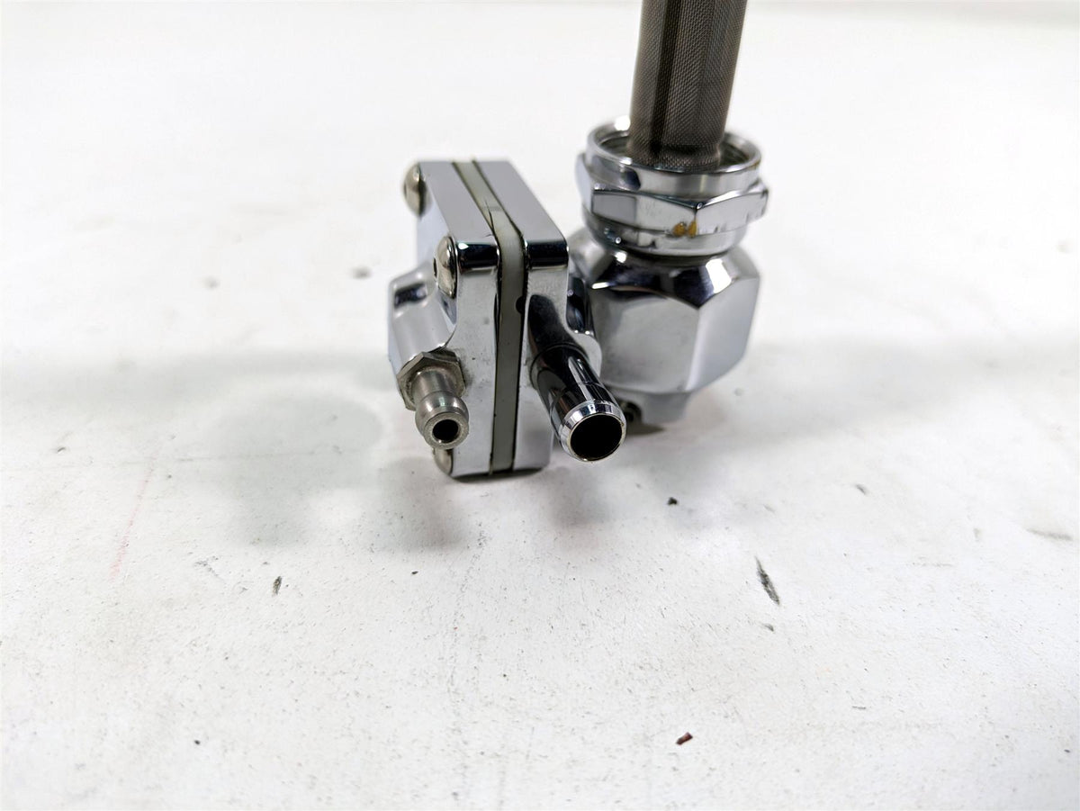 Harley Davidson Pingle Chrome Single Outlet Petcock Fuel Gas Valve 22mm 1311-CHV {{ shop.shopifyCountryName }} - Mototech271