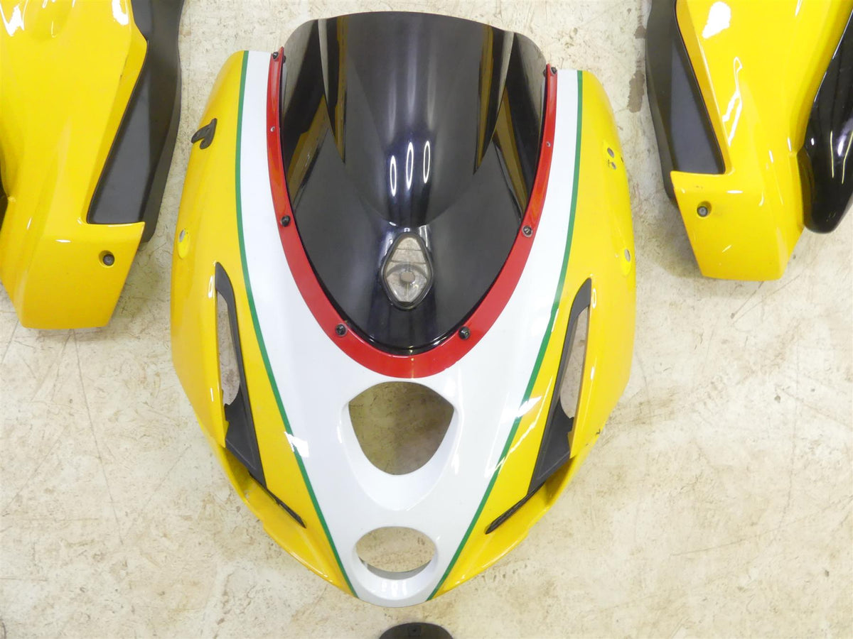 2004 Ducati 999 SBK Aftermarket Yellow Nose Tail Side Fairing Cover Cowl Set Kit {{ shop.shopifyCountryName }} - Mototech271