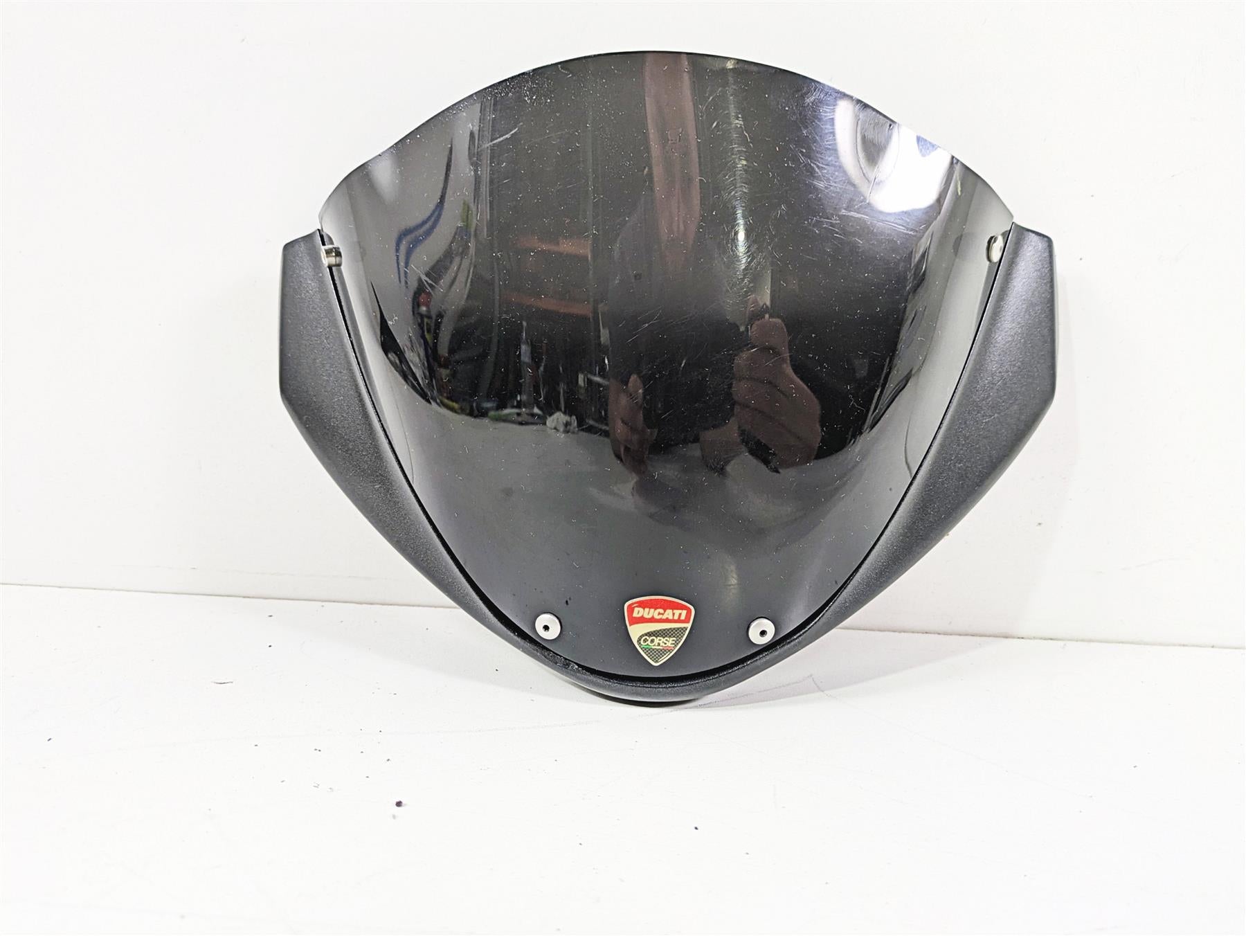 2009 Ducati Monster 1100 S Windshield Wind Screen Shield & Mount 48130531A {{ shop.shopifyCountryName }} - Mototech271