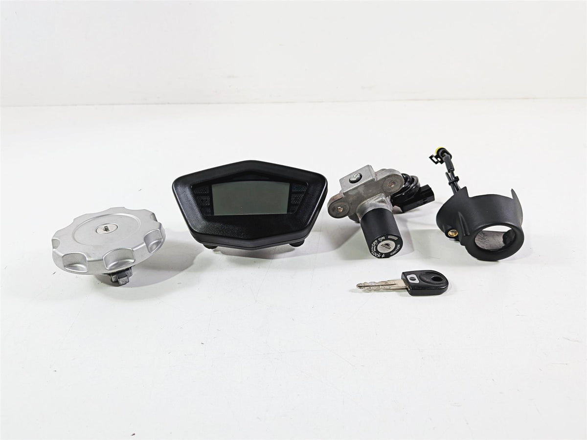 2009 Ducati Hypermotard 1100 S Speedometer Ignition Switch Key Lock Set 14K 40610586A-Mototech271