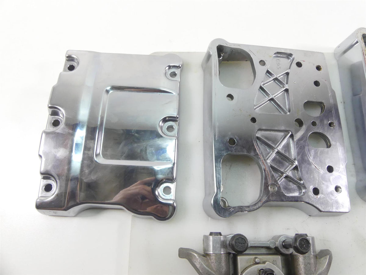 2009 Harley Dyna FXDF SE CVO Fat Bob Chrome Valve Cover Rocker Box Set 17571-99 {{ shop.shopifyCountryName }} - Mototech271