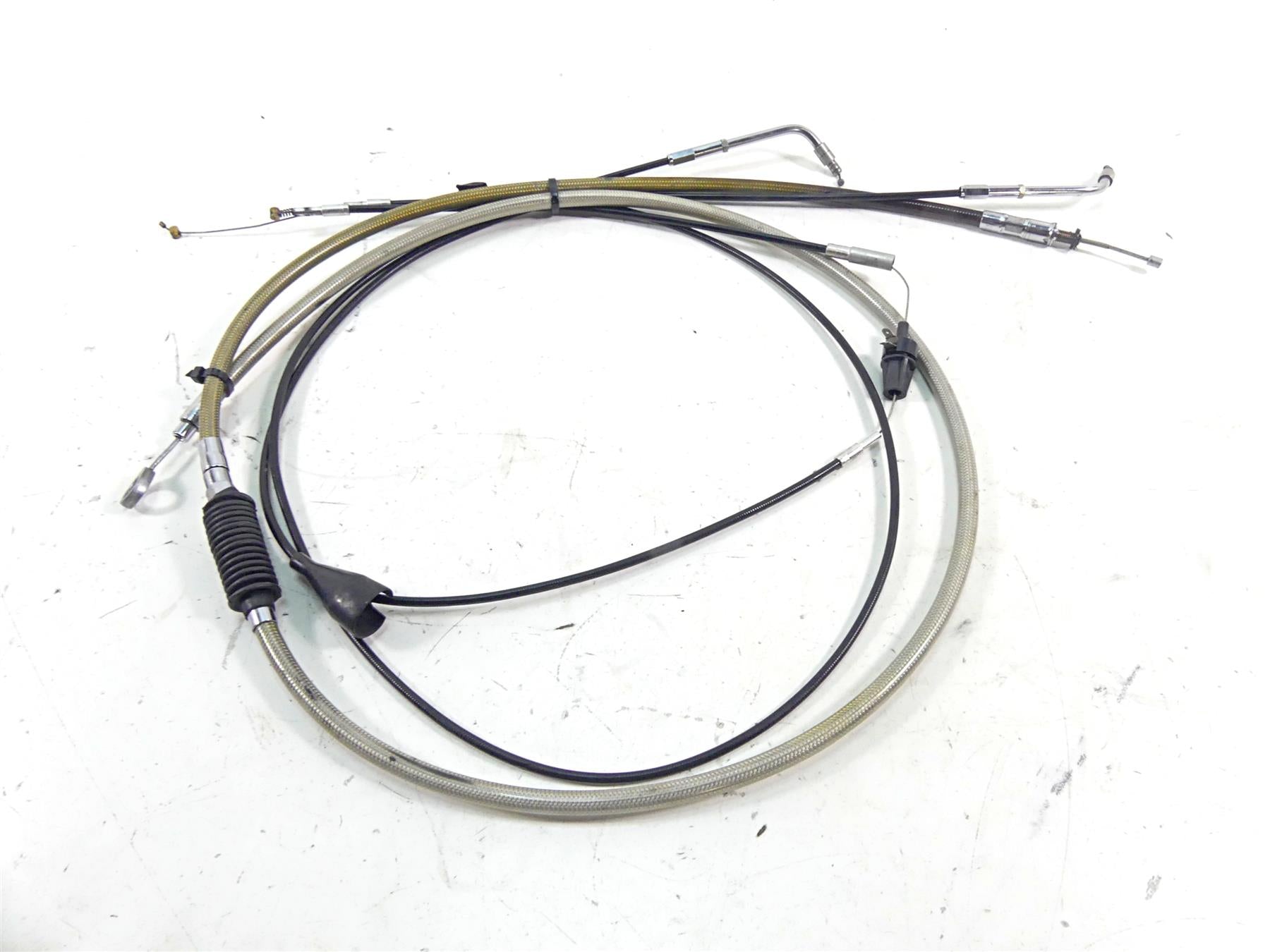 2002 Harley Touring FLHTC Electra Glide 16" Ape Hanger Clutch & Throttle Cable {{ shop.shopifyCountryName }} - Mototech271