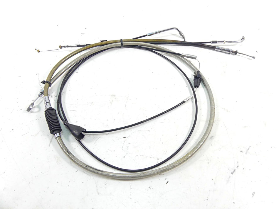 2002 Harley Touring FLHTC Electra Glide 16" Ape Hanger Clutch & Throttle Cable {{ shop.shopifyCountryName }} - Mototech271