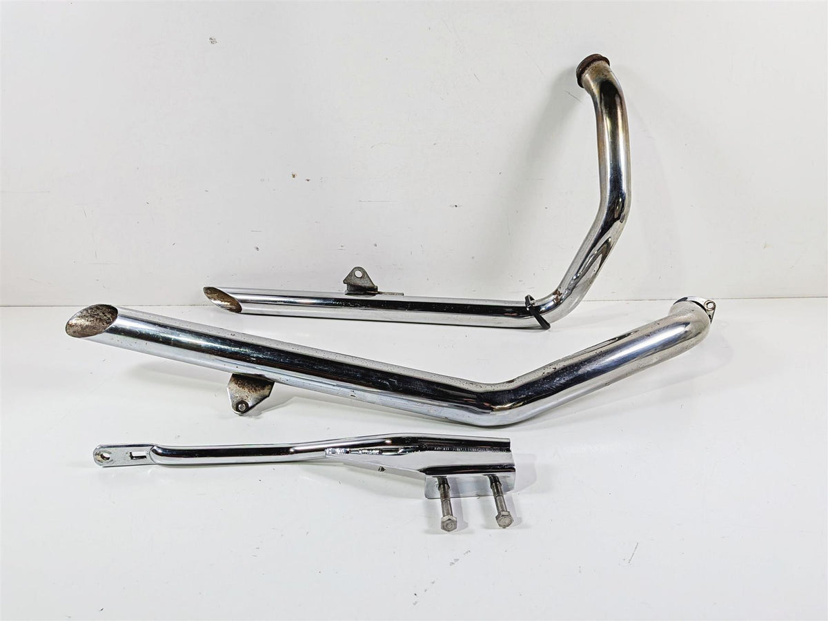 2003 Harley Sportster XL1200 Drag Pipes Slash Cut Exhaust System {{ shop.shopifyCountryName }} - Mototech271