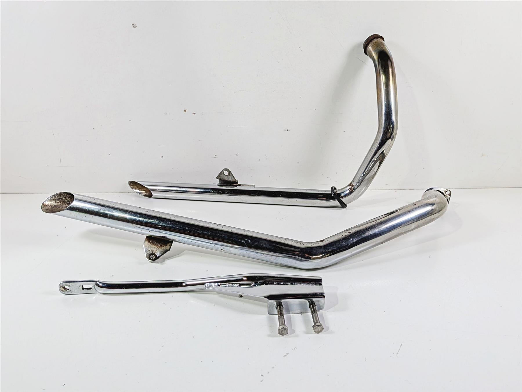 2003 Harley Sportster XL1200 Drag Pipes Slash Cut Exhaust System {{ shop.shopifyCountryName }} - Mototech271