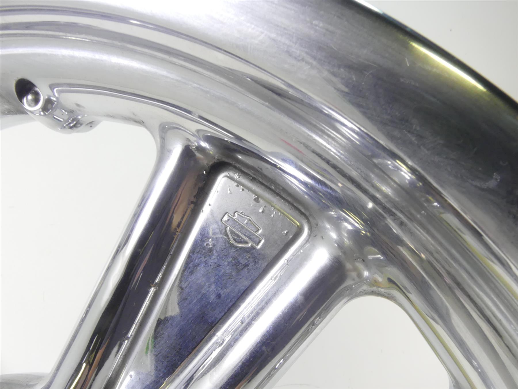 2004 Harley FLHTC SE CVO Electra Glide Straight Front Wheel Rim 16x3 43478-04 {{ shop.shopifyCountryName }} - Mototech271