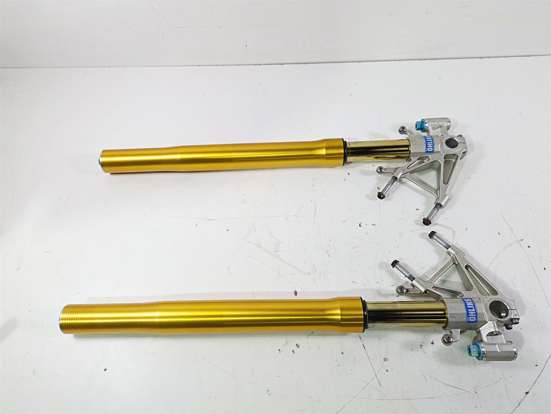 2008 Aprilia RSVR 1000 Factory Straight Ohlins Front Fork Leg Set AP8163062 {{ shop.shopifyCountryName }} - Mototech271