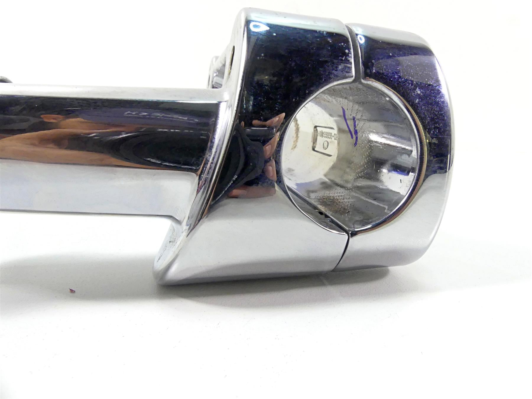 2010 Harley FXDF Dyna Fat Bob Chrome Handlebar Riser Holder Clamps 55858-08 {{ shop.shopifyCountryName }} - Mototech271