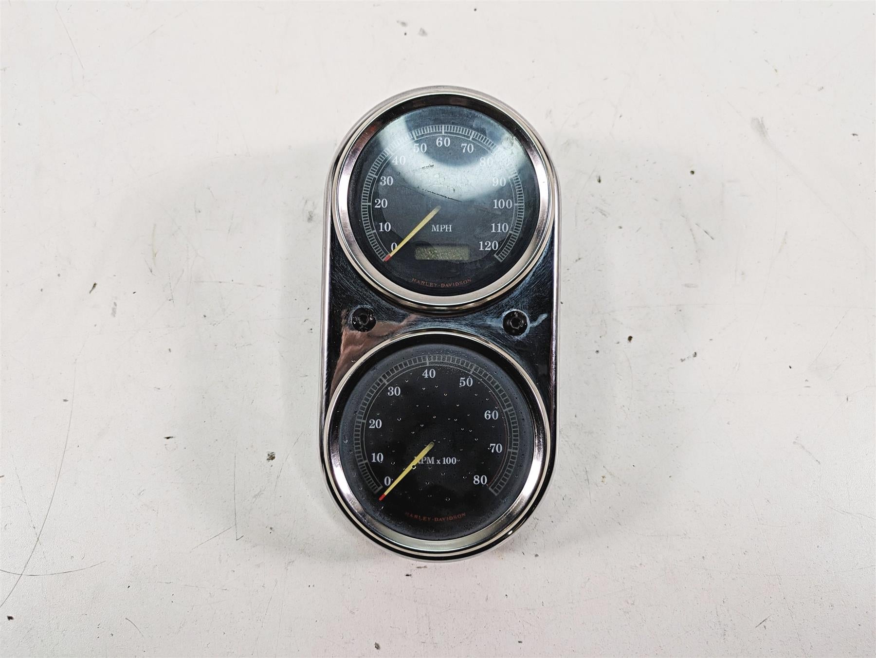 1999 Harley Dyna FXDL Low Rider Speedo Tacho Gauges Set 18K Read 67025-99A {{ shop.shopifyCountryName }} - Mototech271