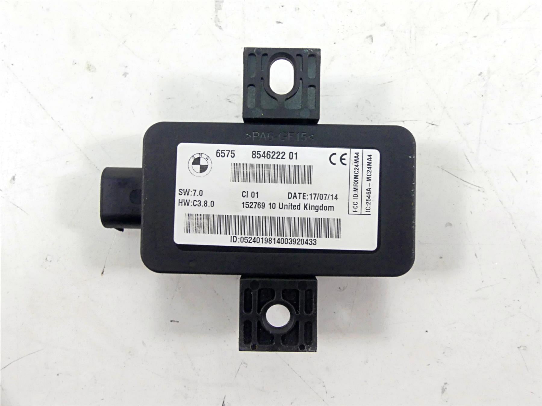 2015 BMW R1200GS GSW K50 Tire Pressure RDC Module + 1 Sensor 65758546222 {{ shop.shopifyCountryName }} - Mototech271