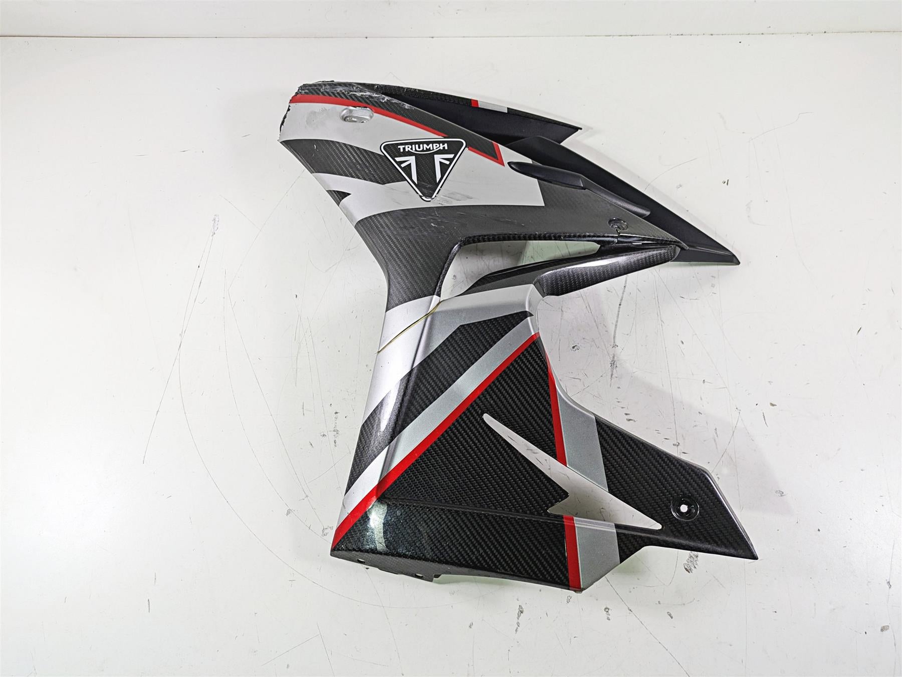2020 Triumph Daytona 765 Moto2 Left Side Carbon Cover Fairing -Broken T2309797 {{ shop.shopifyCountryName }} - Mototech271