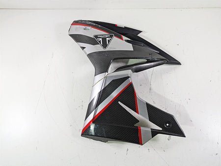 2020 Triumph Daytona 765 Moto2 Left Side Carbon Cover Fairing -Broken T2309797 {{ shop.shopifyCountryName }} - Mototech271