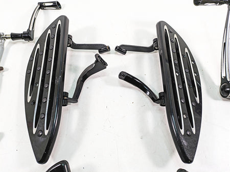2019 Harley Touring FLHX Street Glide CNC Cut Front Rear Floor Board Pedal Set {{ shop.shopifyCountryName }} - Mototech271