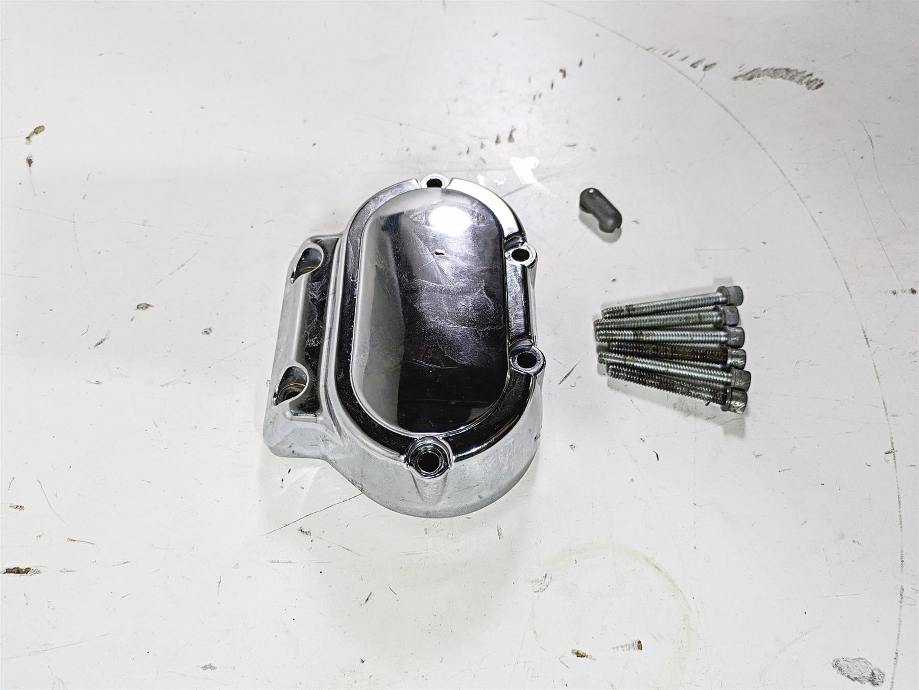 1999 Harley Dyna FXDL Low Rider Clutch Release Chrome Cover & Line 37105-99 {{ shop.shopifyCountryName }} - Mototech271