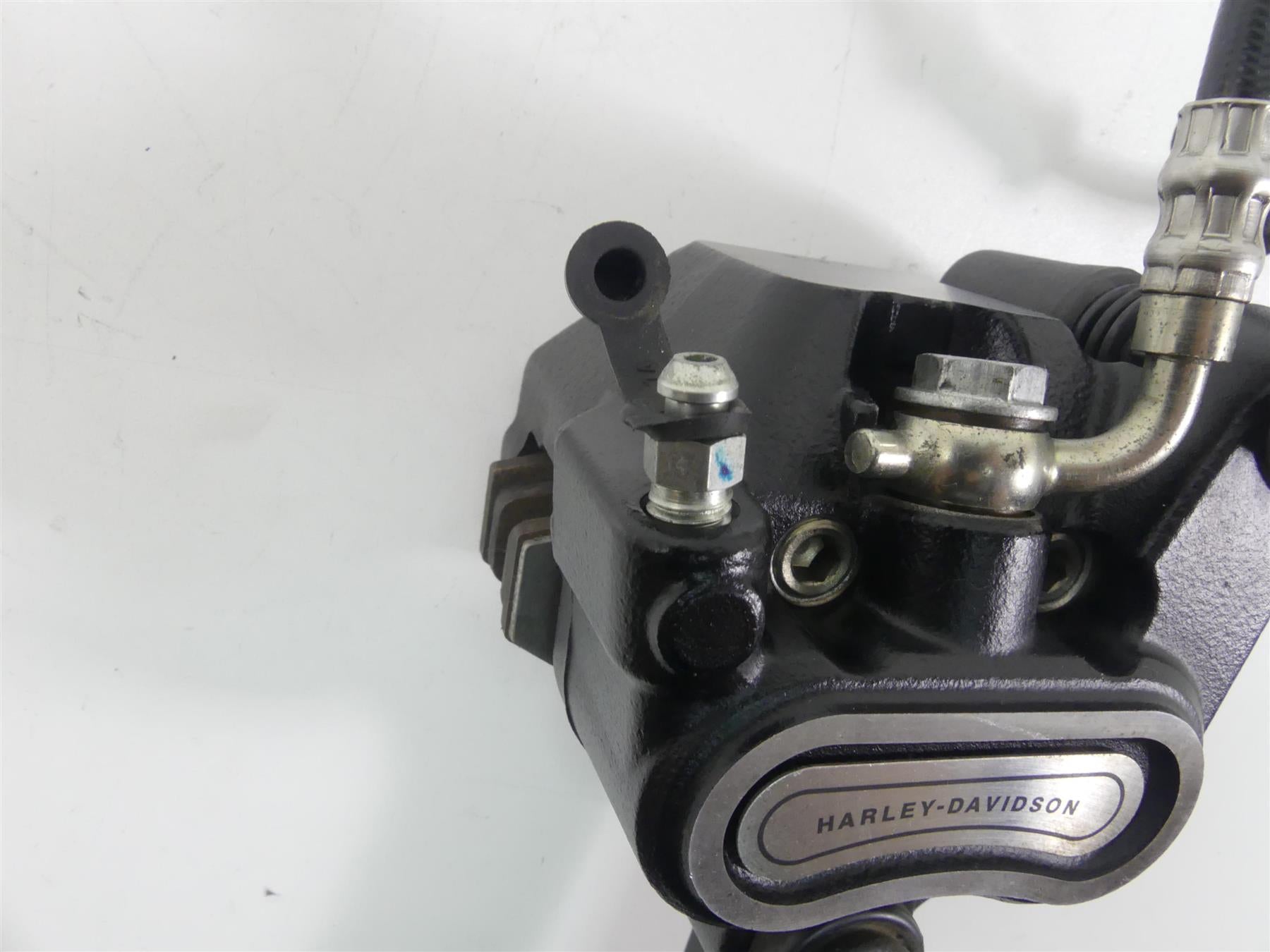 2020 Harley Softail FXBB Street Bob Rear Brake Caliper + Line & Bracket 41300192 {{ shop.shopifyCountryName }} - Mototech271