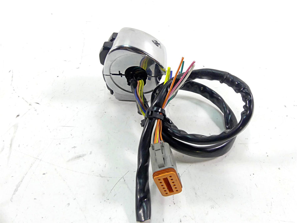 2006 Harley Touring FLHTCU SE E-Glide Left Hand Chrome Control Switch 71597-96B {{ shop.shopifyCountryName }} - Mototech271