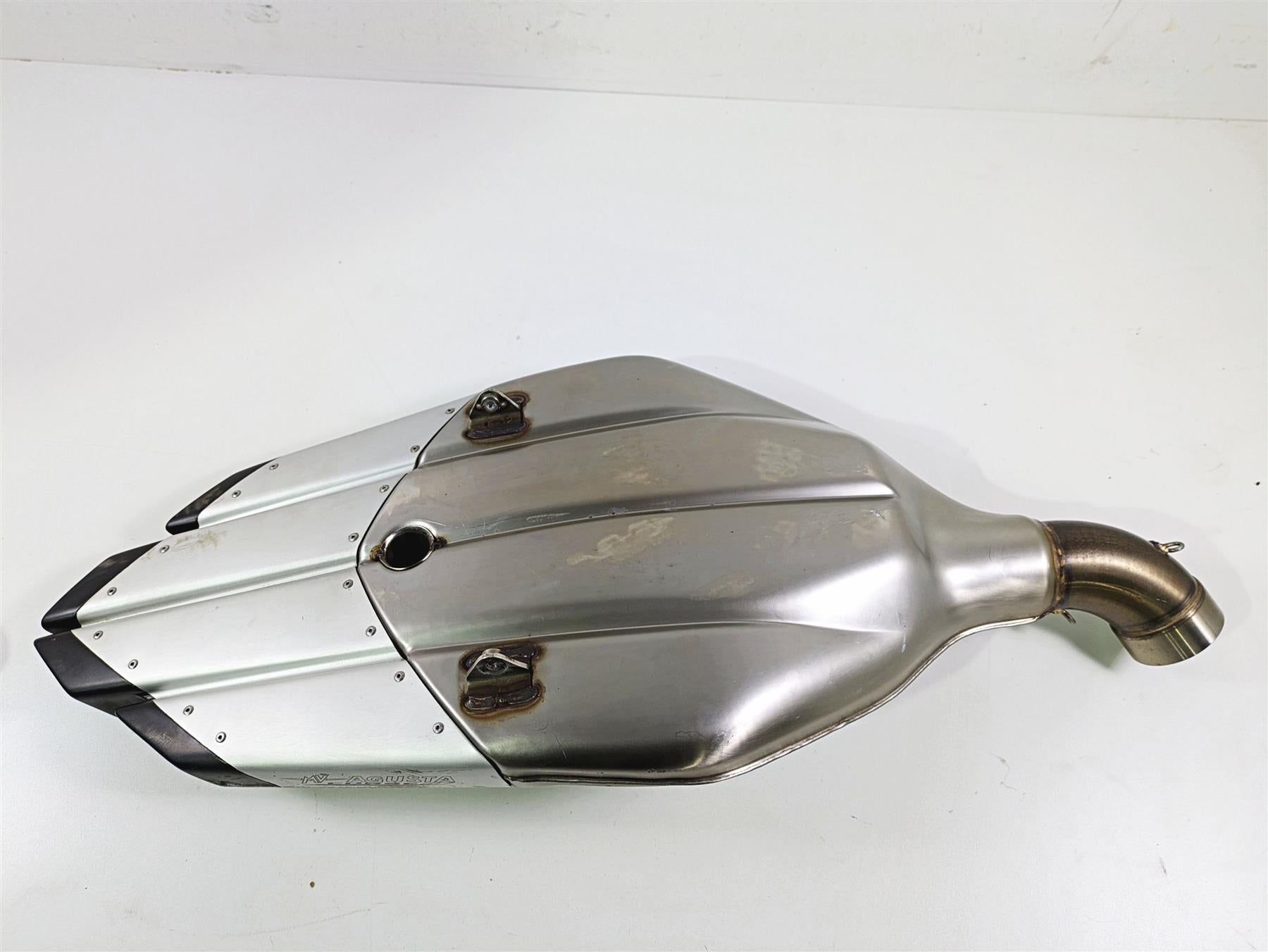 2012 Mv Agusta F4 RR Corse Inox Pipes RG4 Exhaust Muffler B3680 RRSC015 {{ shop.shopifyCountryName }} - Mototech271