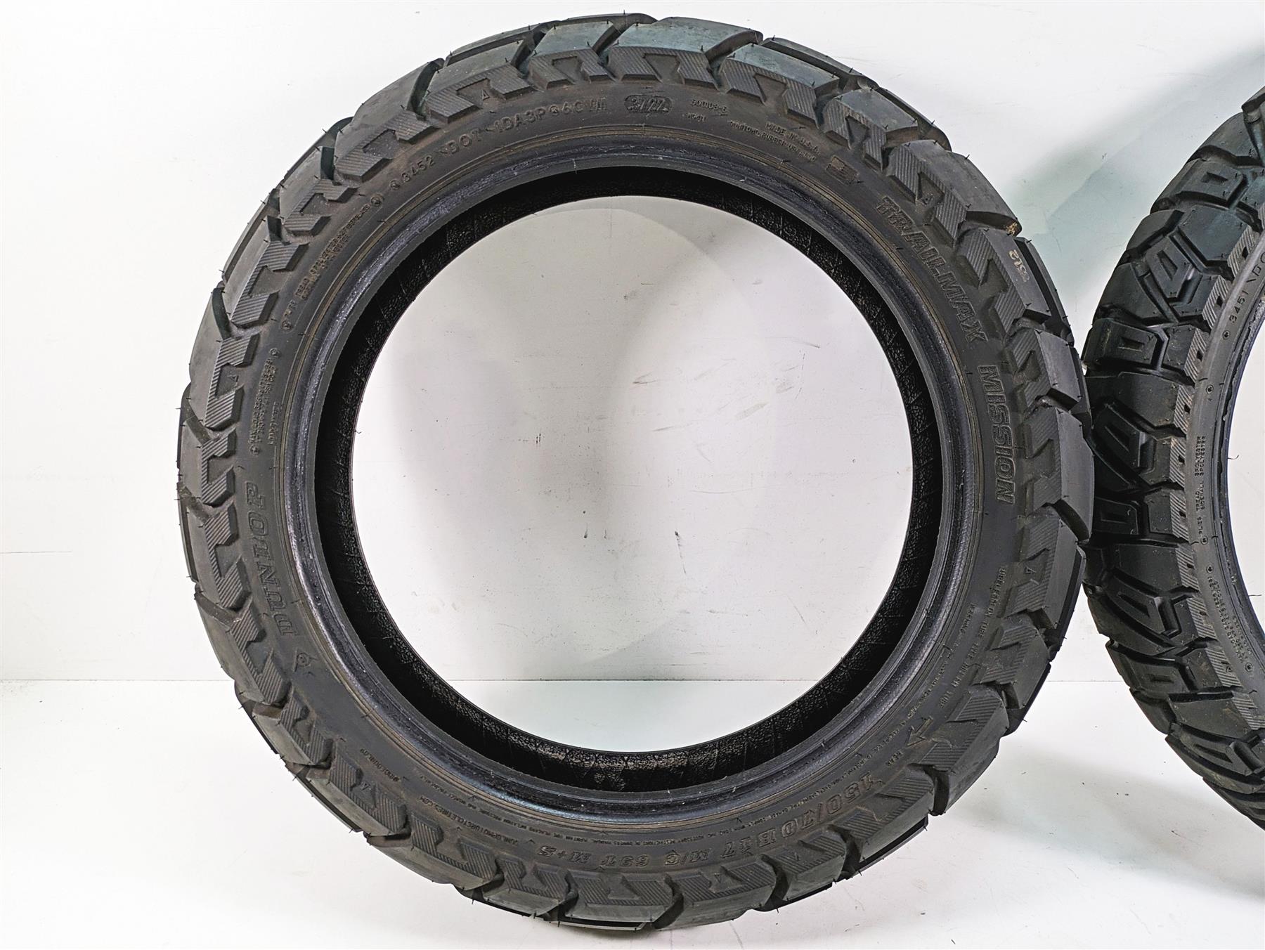 Used Motorcycle Tire Set Dunlop Trailmax Mission 1507017 1108019 {{ shop.shopifyCountryName }} - Mototech271