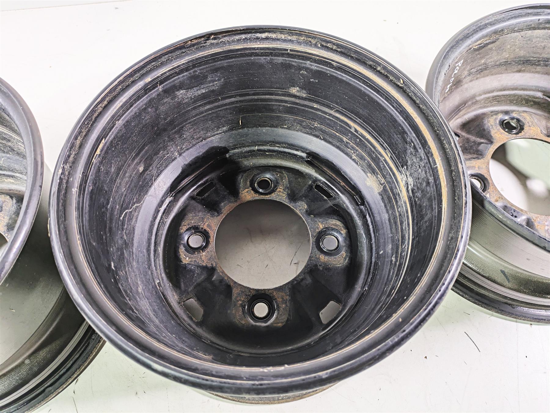 2020 Polaris General 1000 EPS Oem Steel Rim Wheel Set 12x6 12x8 1525240 1521690 {{ shop.shopifyCountryName }} - Mototech271