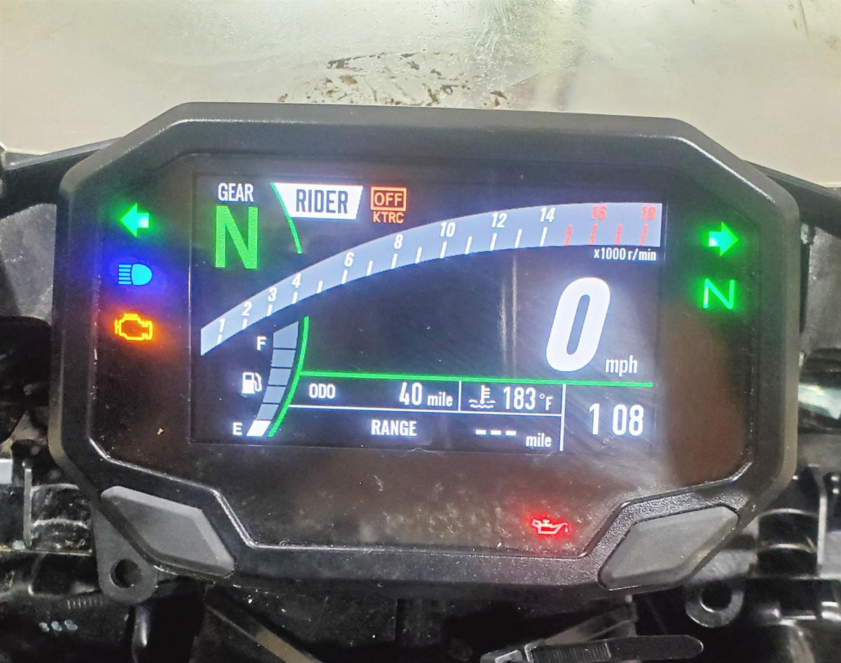 2024 Kawasaki ZX6R ZX636 Ninja Speedometer Gauge Instrument 40Mi Only 25036-0070 {{ shop.shopifyCountryName }} - Mototech271