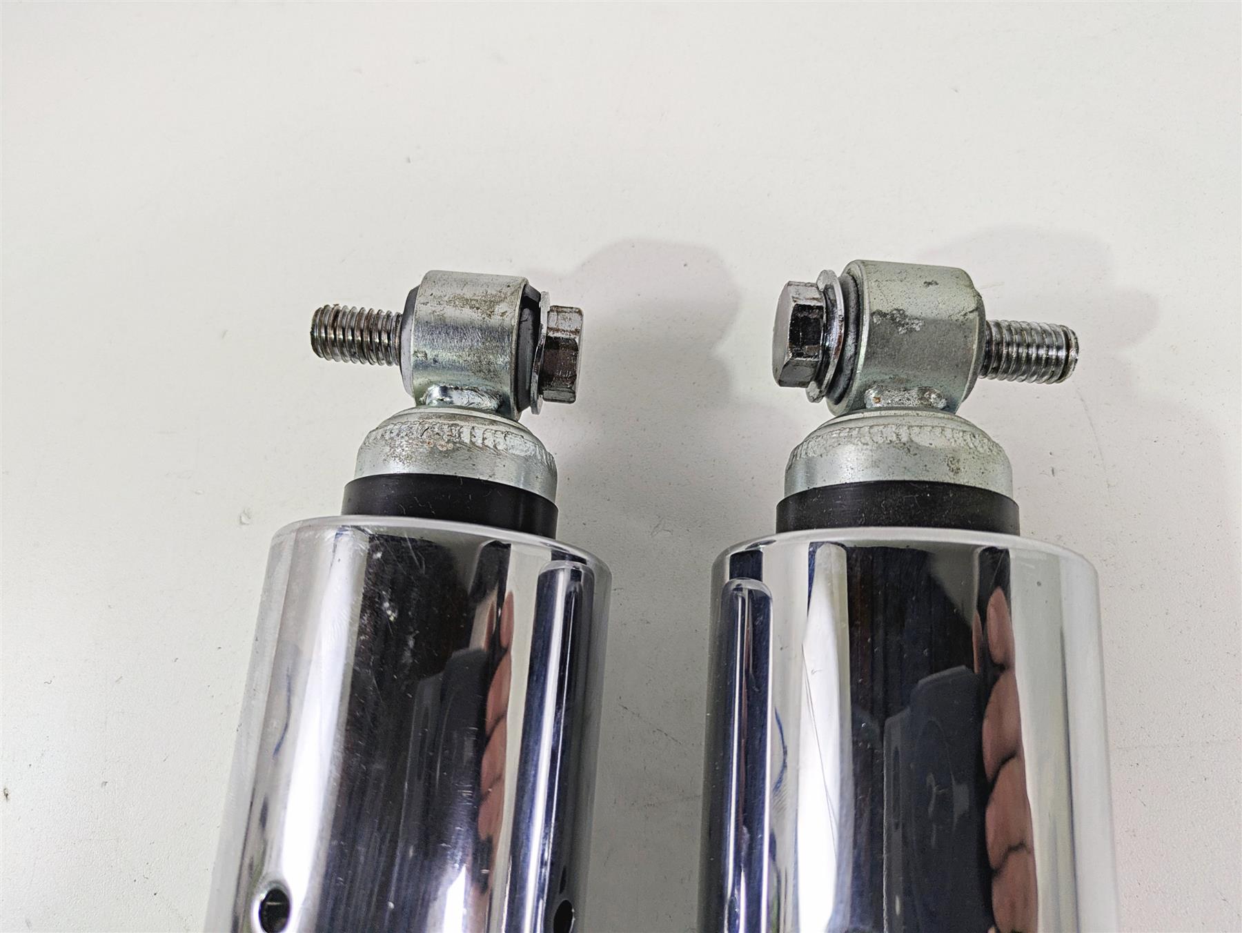 2008 Ultima Motorcycles Fat Bastard Chrome Adjustable Rear Shock Damper Set {{ shop.shopifyCountryName }} - Mototech271