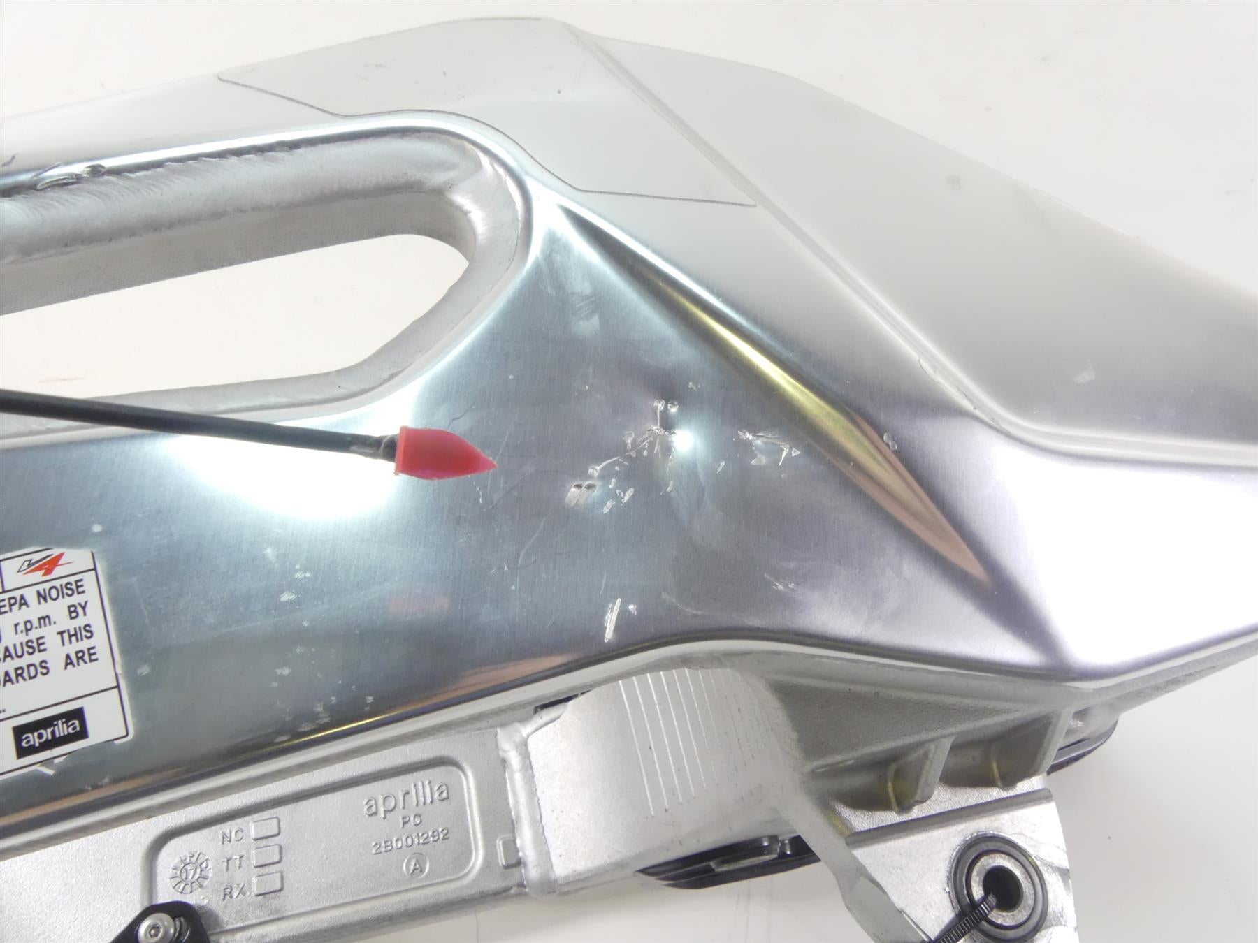 2019 Aprilia Tuono V4 RR Factory Rear Swingarm Swing Arm + Axle - Read 2B001289 {{ shop.shopifyCountryName }} - Mototech271