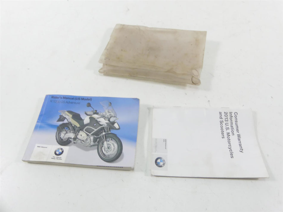 2013 BMW R1200GS K255 Adventure Owners Rider Manual Book 01418534017 {{ shop.shopifyCountryName }} - Mototech271