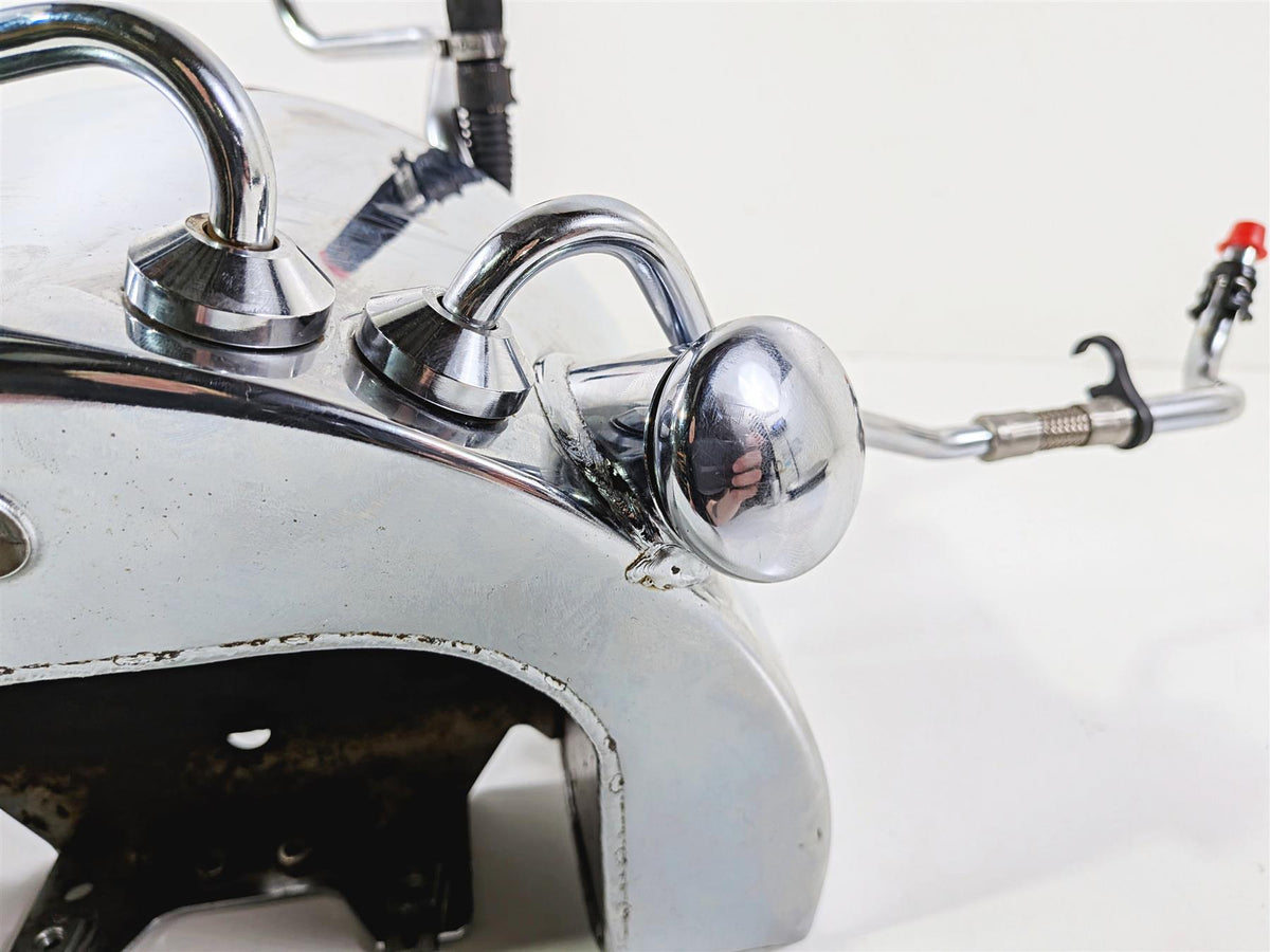 2005 Harley Softail FLSTFSE CVO Fat Boy Chrome Oil Tank & Lines 62498-00A-Mototech271