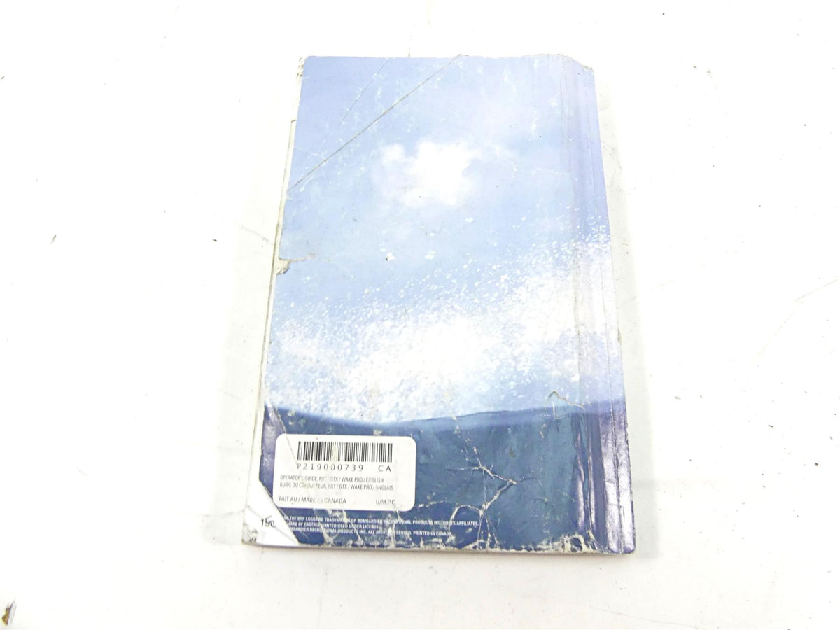 2011 Sea-Doo RXT-X 260 GTX Wake Pro Owners Manual Booklet 219000739 {{ shop.shopifyCountryName }} - Mototech271