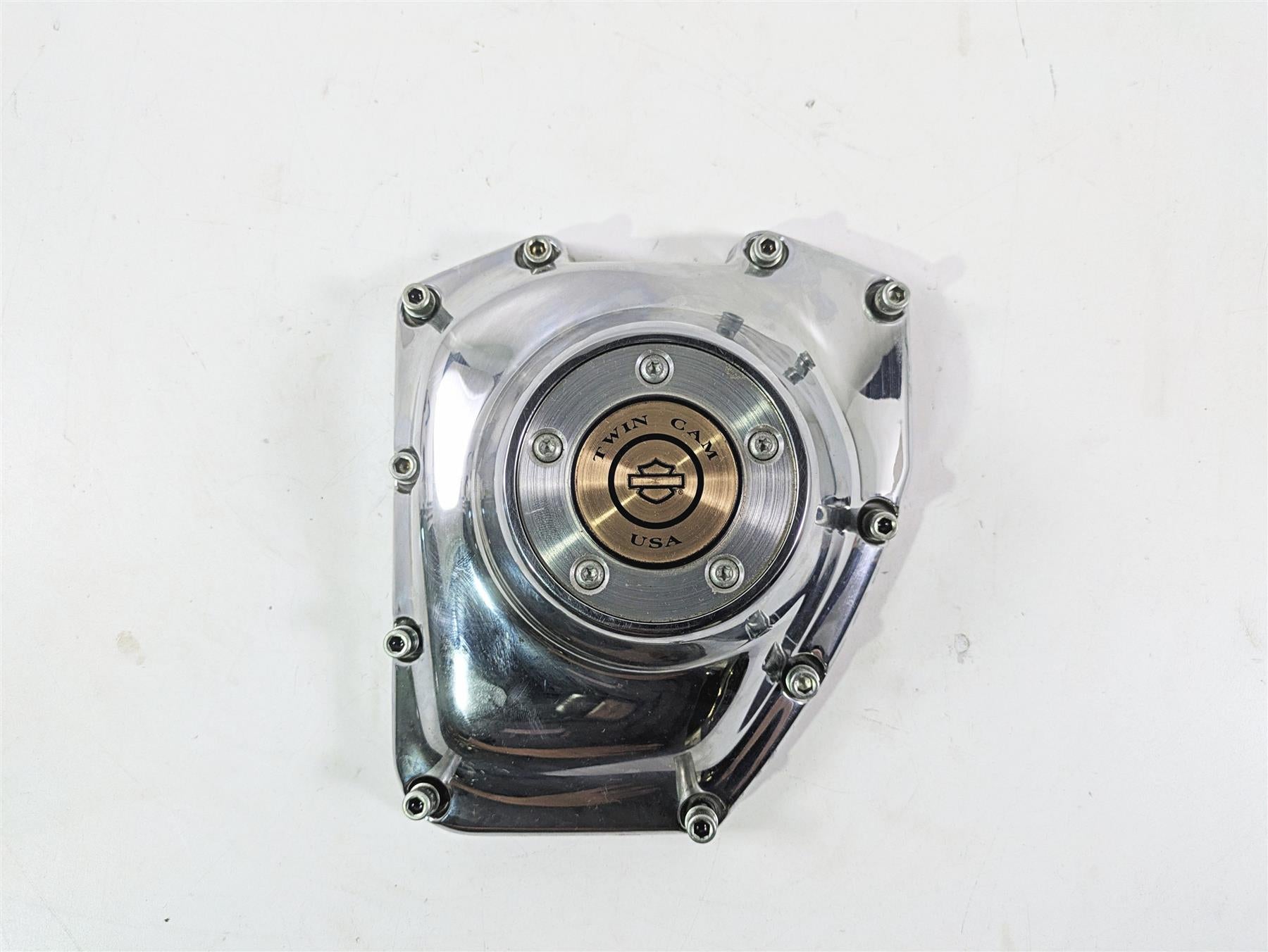 2008 Harley FXDL Dyna Low Rider 105TH Cam Shaft Side Chrome Cover 25362-01A {{ shop.shopifyCountryName }} - Mototech271