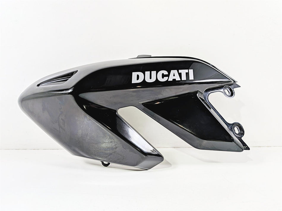 2008 Ducati Hypermotard 1100 S Black Left Tank Fairing Cover Cowl 48012511A-Mototech271