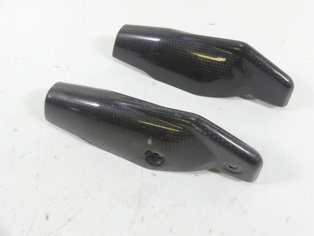 2011 Ducati Hypermotard 1100 SP Front Fork Lower Carbon Fiber Guards 46012801E {{ shop.shopifyCountryName }} - Mototech271