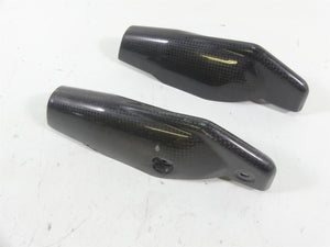 2011 Ducati Hypermotard 1100 SP Front Fork Lower Carbon Fiber Guards 46012801E | Mototech271