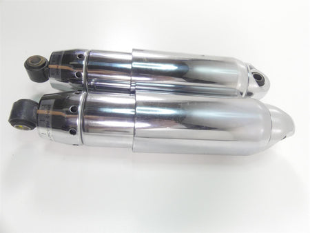 2009 Harley Dyna FXDF SE CVO Fat Bob Rear 12" Chrome Shock Damper Set 54608-04 {{ shop.shopifyCountryName }} - Mototech271