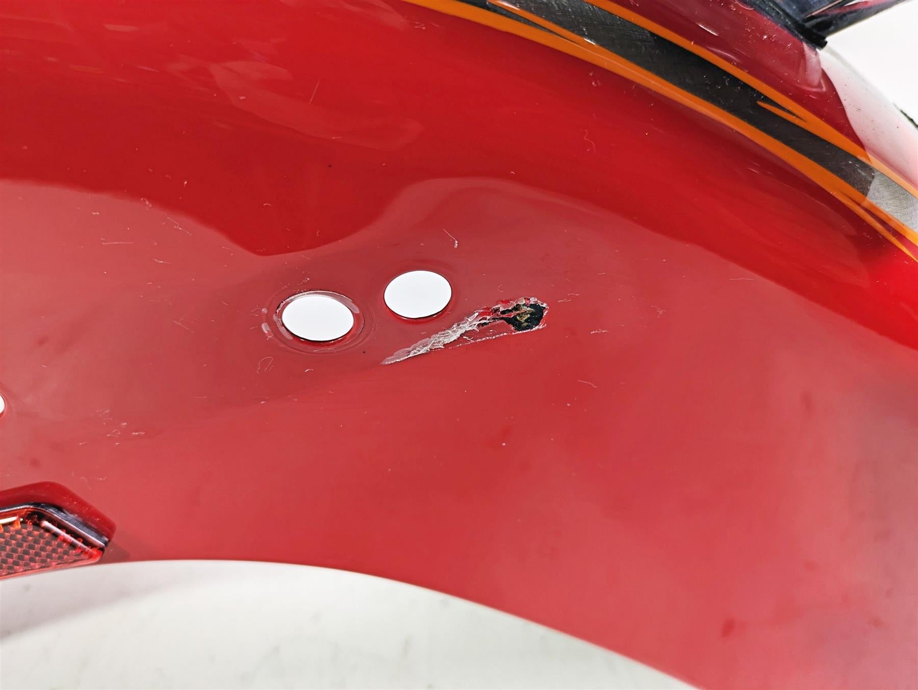 2005 Harley Softail FLSTFSE CVO Fat Boy Rear Fender Electric Cherry 59631-05 {{ shop.shopifyCountryName }} - Mototech271